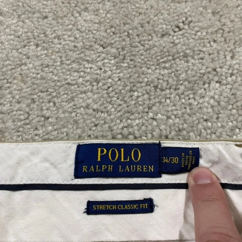 Polo Ralph Lauren Pants Mens 34X30* Stretch Classic Fit Khakis Twill Ivy Prep